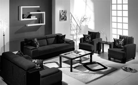 25 Incredible Modern Black Living Room Furniture Design