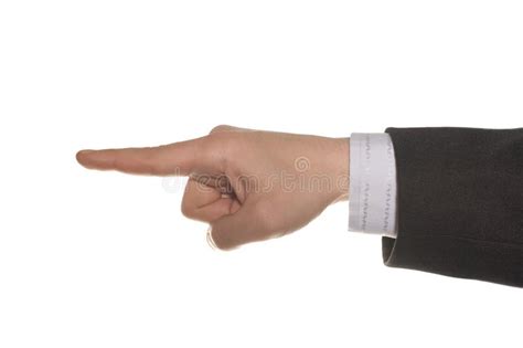 Index Finger Of Business Man Hand Stock Image Image Of Achievement