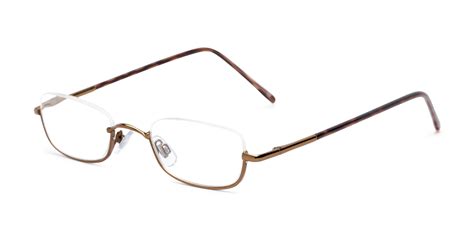 Semi Rimless Half Frame Reader Metal Frame Glasses