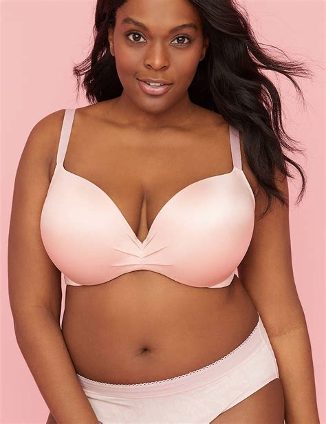 Sateen Push Up Plunge Bra In Plus Sizes Lane Bryant Plus Size Bra