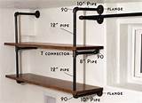 How To Make Shelves With Pipes Pictures