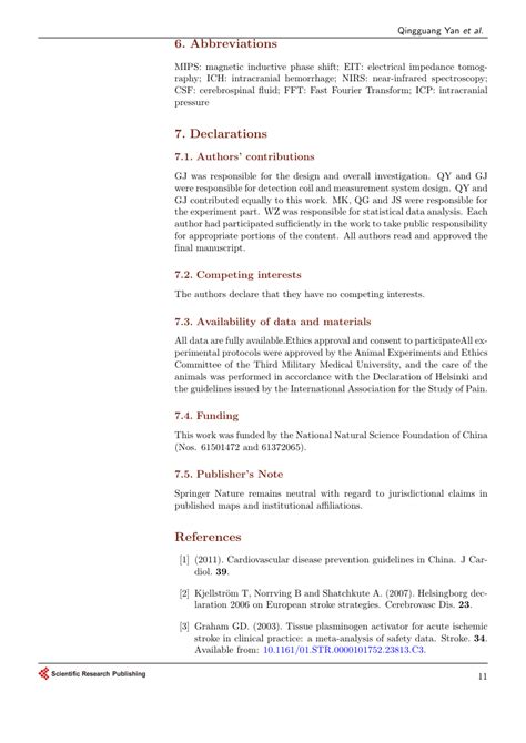 Template For Scientific Research Publishing Articles Template
