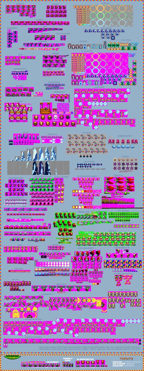 The Spriters Resource Full Sheet View Sonic Mania Badniks Plus