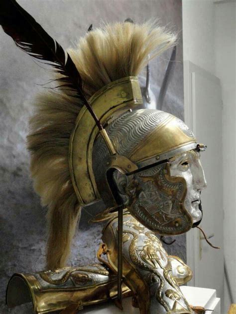 Roman Ceremonial Helmet Roman Armor Ancient Armor Roman Helmet