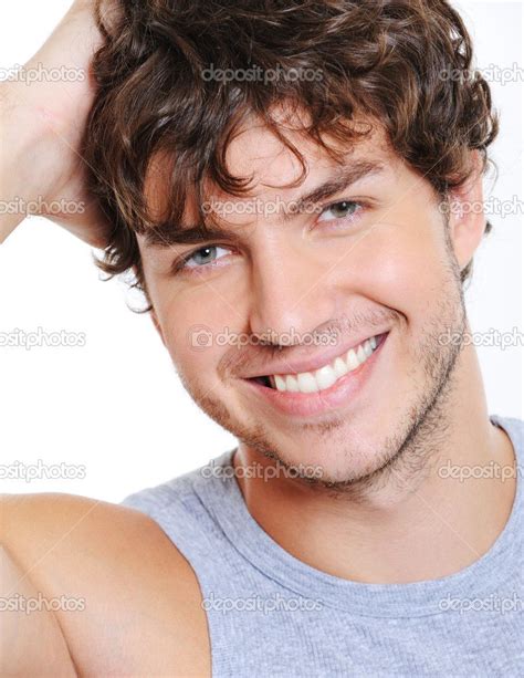 Smiling Face Of A Beautiful Man Hombres Personas Mujeres