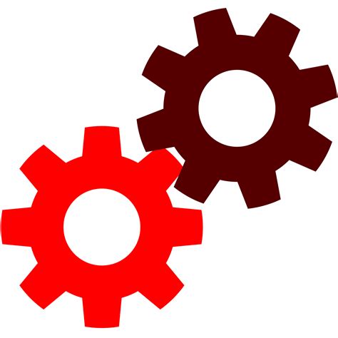 Red Clipart Gears Picture 1976605 Red Clipart Gears