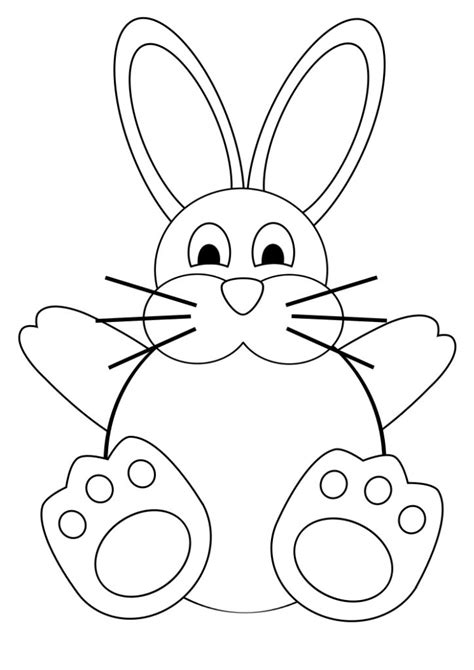 You can then print it from your computer for use as a template.) printable easter bunny 6 best images of easter bunny cutouts printable free printables | Easter ...