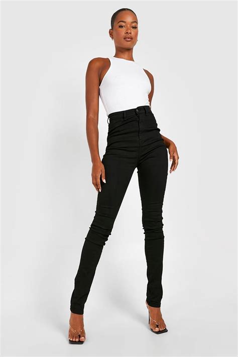 Tall Jean Taille Très Haute Coupe Skinny Boohoo