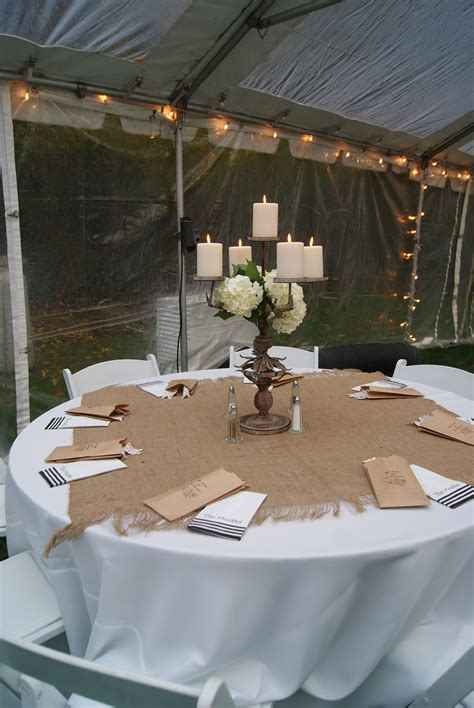 Burlap Rustic Table Decor Wedding Decorations