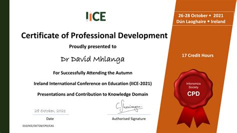 Pdf Certificate Of Professional Development