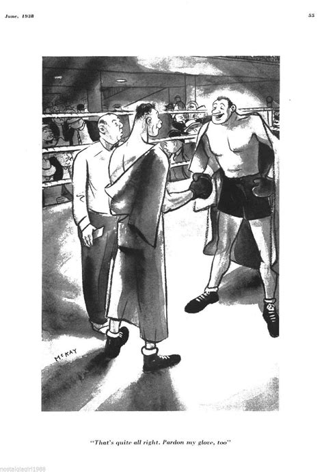 Boxing Cartoon 1938 The Usa Boxing News
