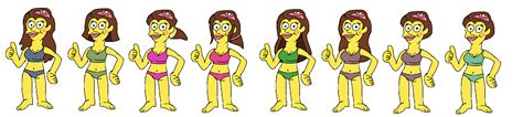 The Simpsons Styled Hexafusion Bases Bikinis By Abbysek On Deviantart