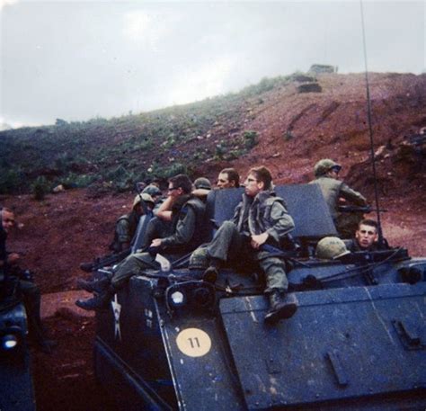 1st Cav Div Troopers Atop An M113 Apc Binh Dinh Province September