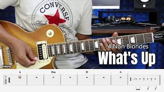What S Up 4 Non Blondes Guitar Instrumental Cover Tab Chords