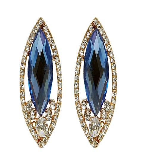 Jewelz Blue Stone Pear Earring Buy Jewelz Blue Stone Pear Earring