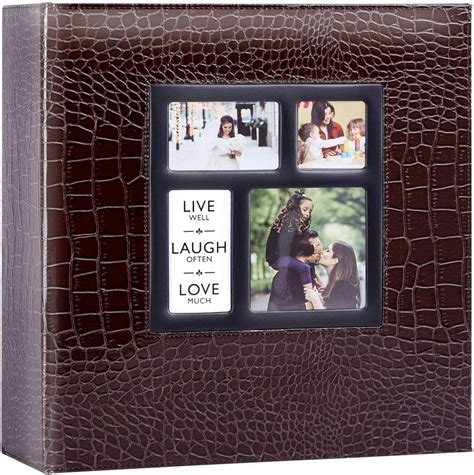 Ywlake Photo Album 1000 Pockets 6x4 Photos Croco Extra Large Size Leather Cover Slip In Wedding