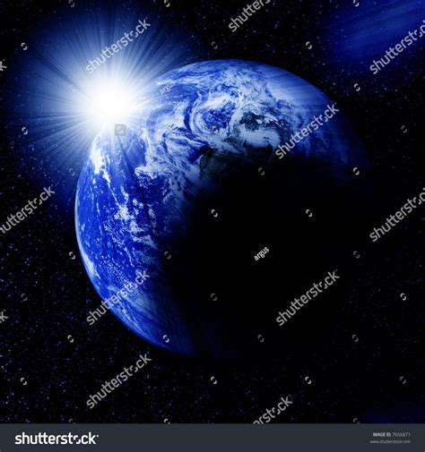 Earth In Space Stock Photo 7656871 Shutterstock