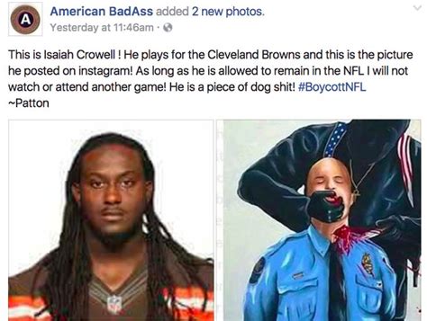 Fact Check Did Nfl Player Isaiah Crowell Post An Image Of A Police Officer Being Killed