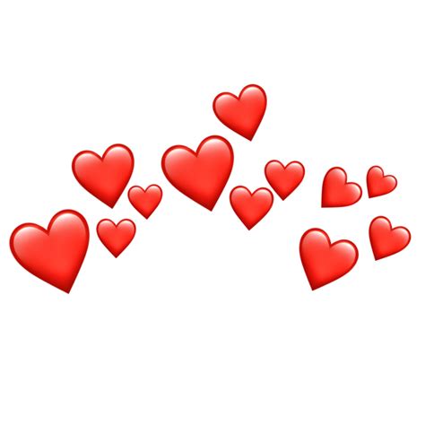 Heart Crown Png Red Hd Png Download Cute Emoji Wallpaper Iphone
