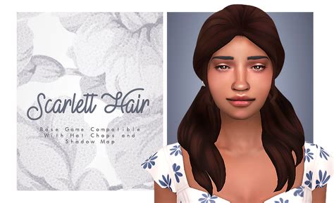 Sims 4 Mm Cc Finds — Isjao Scarlett Hair Mommy Summer