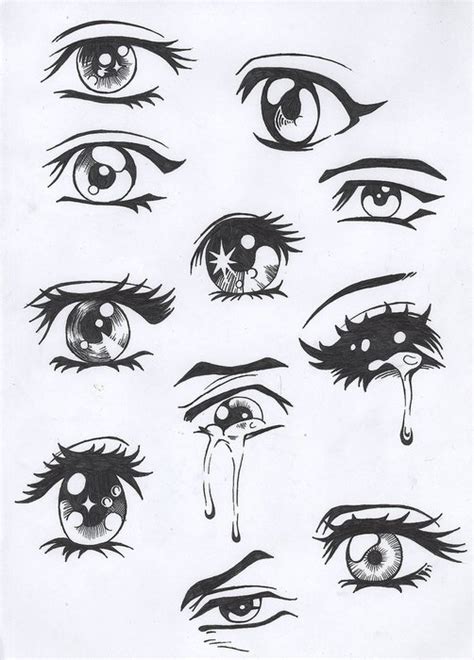 How To Draw Anime Eyes Boy Easy Anime Eyes Drawing At Getdrawings
