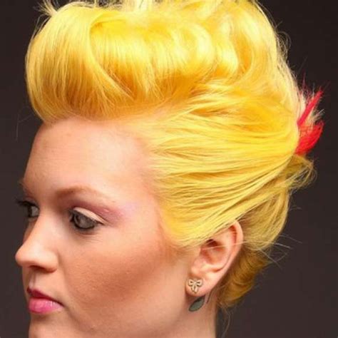 Short Hairstyles Yellow Fashion And Women