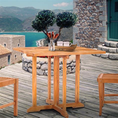 Shop Teak Patio Dining Tables Round Oval And Rectangular By Chic