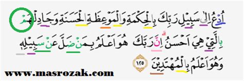 Metode dakwah tafsir tarbawi b iain pekalongan. Tajwid Surat An Nahl Ayat 125 - MasRozak dot COM