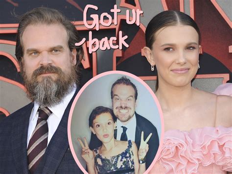 David Harbour Admits I Worry About Millie Bobby Brown Following Exs Lewd Comments Perez Hilton