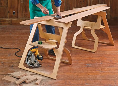 Diy Folding Sawhorses Video How To Build Diy Folding Sawhorses Diy