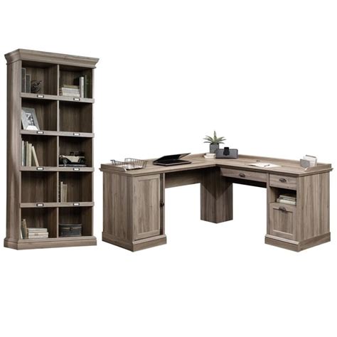 Check out our computer desk selection for the very best in unique or custom, handmade pieces from our desks shops. 2 Piece Office Set with L-Shaped Home Office Computer Desk ...