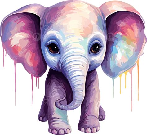 Paleta De Colores Planos Marcos Bebé Elefante Png Bebé Elefante