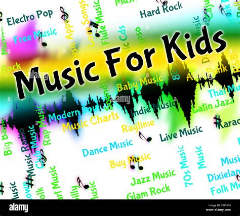 Music For Kids Meaning Sound Tracks And Acoustic Stock Photo Alamy