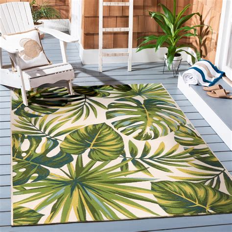 Better Homes And Gardens Palm Leaf Woven Outdoor Rug 5 X 7 Walmart