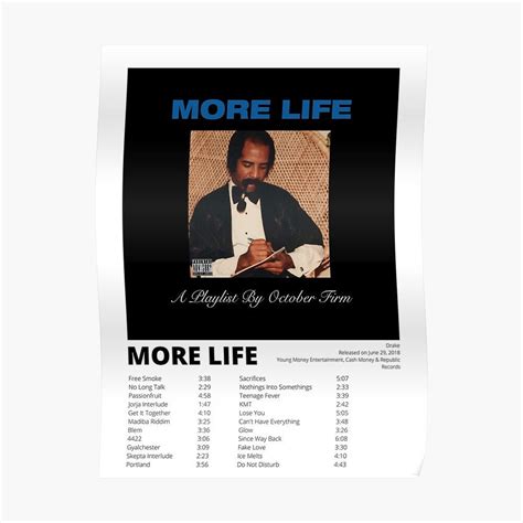 More Life Drake Album Poster Etsy