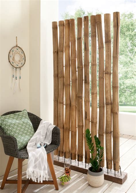 Bamboo Room Divider Diy Room Divider Living Room Partition Room