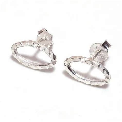 Lavie Jewelz Women Sterling Silver Heart Shaped Hammered Earrings Gm At Rs Pair In