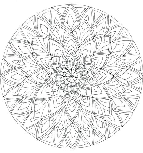 Difficult Mandala Coloring Pages At Getdrawings Free