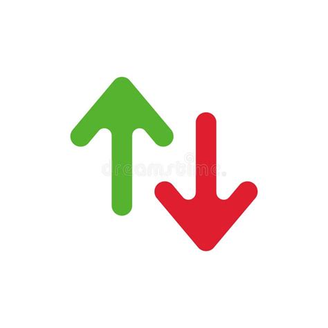 Up And Down Arrow Icon Vector Design Stock Vector Illustration Of