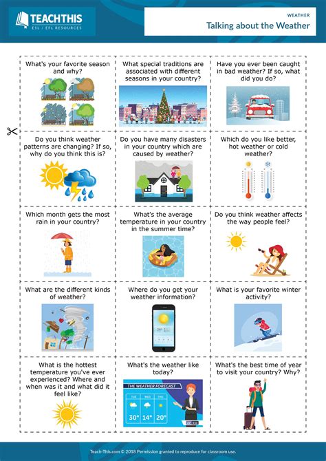 Esl Weather Activity Reading Listening And Speaking Low