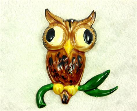 Vintage Original By Robert Enamel Owl Brooch Etsy Etsy Vintage Brooches Owl