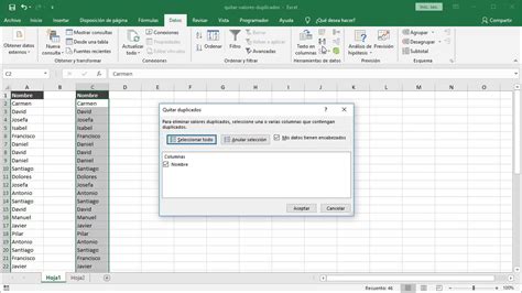 Elimina los valores duplicados en Excel Aprende cómo quitar repetidos de manera fácil y rápida