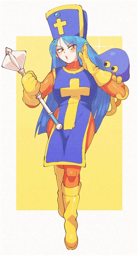 Priest And Healslime Dragon Quest And More Drawn By Inkerton Kun Danbooru