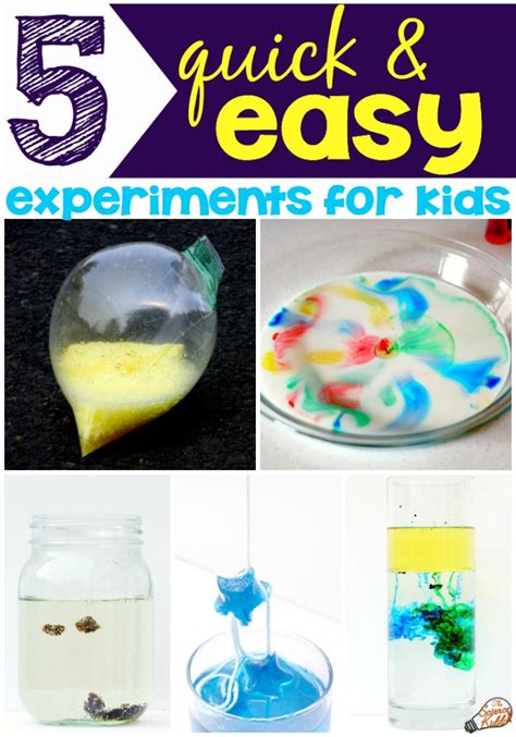 Easy Fast Science Experiments