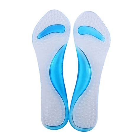 1 Pair Silicone Gel Massage Arch Support Insoles Orthotic Flatfoot