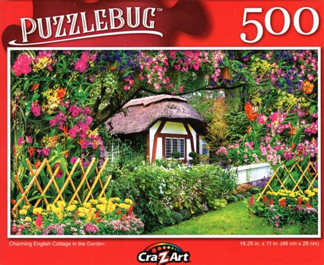 Puzzlebug Charming English Cottage In The Garden 500 Pieces Jigsaw Puzzle