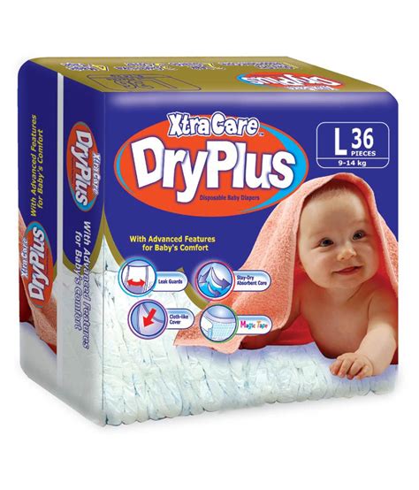 Xtracare Dryplus Baby Diapers Large Size 36 Pieces Buy Xtracare