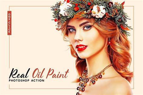 Real Oil Paint Photoshop Action Design Cuts