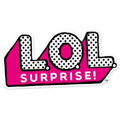 6 X Lol Surprise Dolls Logo Printed Self Adhesive Vinyl Sticker Decals