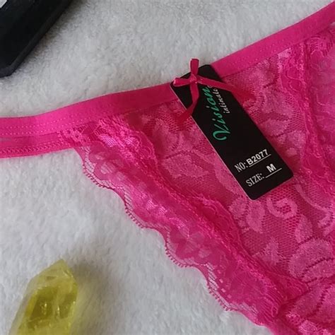 Intimates And Sleepwear Hot Pink Lace G String Poshmark